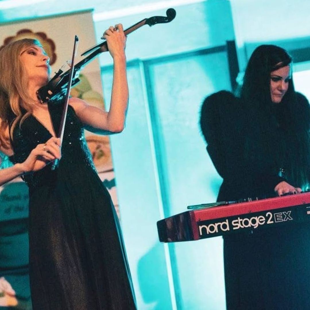 Classical duo: Cheralyn and Tara will perform before the film